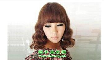 短发水波纹烫发图片,轻盈灵动，尽显时尚魅力